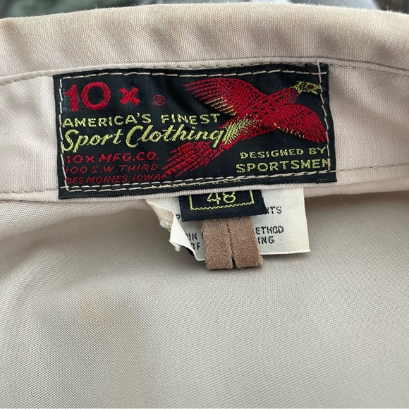 VINTAGE Women's Beige Utility Jacket with Contrasting Suede Yoke - Picture 4 of 4